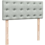vidaXL Okvir kreveta s madraca svijetlosivi 120x200cm baršunasti | shoptok.hr