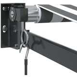 Tenda Zložljiva tenda antracit in bela 3,5x2,5 m tkanina in aluminij | Shoptok.si