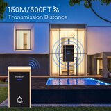 Aigostar KOMPLET 2x bežični zvončić 3xAA IP44, crni | Eponuda.com