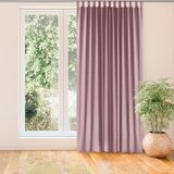  Curtain MILANA color pink style classic 10cm tab tops chenille 220x270 HOMEDE | shoptok.hr