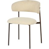 MID.YOU STOL, les, kovina, tekstil bela | Shoptok.si