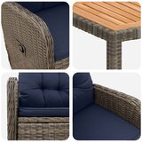  Vanjski set za objedovanje 5 kom. Siva | shoptok.hr