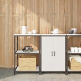 vidaXL Kuhinjski set za pohranu 2 pcs Bijela 120 x 50 x 92 cm | shoptok.hr