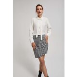 Marisse Shirt With A Tied Neckline And Decorative Pearl Buttons | Shoptok.si