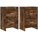  Noćni ormarići 2 pcs Dimljeni hrast 40 x 30 x 60 cm | shoptok.hr