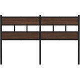  Zamjensko uzglavlje smeđa boja hrasta 140 cm čelik i konstruirano drvo | shoptok.hr