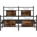 Posteljni okvir brez vzmetnice hrast 137x190 cm inženirski les, (21829192) | Shoptok.si