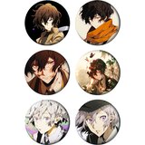  Set bedževa Anime Bungo Stray Dogs, 37 mm, 6 kom | Eponuda.com
