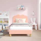 vidaXL Otroški posteljni okvir z vznožjem z vzglavjem Roza 80 x 160 cm, (5000104585) | Shoptok.si