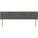  Posteljno vzglavje 2 kosa temno siv 100x5x78/88 cm žamet, (20735912) | Shoptok.si