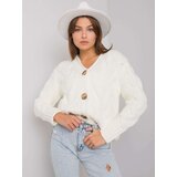 Fashion Hunters RUE PARIS Ecru sweater with vest | shoptok.hr