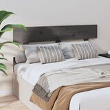  Uzglavlje za krevet sivo 138 x 3 x 81 cm od masivne borovine | Eponuda.com