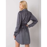Italy Moda Dress-DHJ-SK-10333.12P-Graphite | shoptok.hr