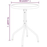  Vrtni stol Ø 50 x 71 cm čelični antracit | shoptok.hr