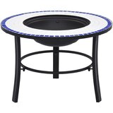Posuda za vatru s mozaikom plavo-bijela 68 cm keramička | shoptok.hr