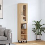 vidaXL Visoka omara sonoma hrast 34,5x34x180 cm inženirski les | Shoptok.si