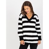 RUE PARIS Sweater-LC-SW-8030.29P-White-Black | Shoptok.si