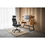 Venda pisalna miza kovina, leseni material črna, barve hrasta | Shoptok.si