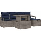  Sjedeća garnitura za vrt 6 kom. poliratan 230 x 117 x 85 cm | shoptok.hr