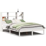  Krevet s regalom z knjige bez madraca bijeli 120x190cm borovina | shoptok.hr