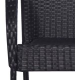  5-dijelni vrtni blagovaonski set crni | shoptok.hr