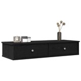 vidaXL Zidna polica s ladicama crna 100x37,5x19 cm izrađeno drvo Cijene