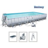  Bazen za dvorište 956x488x132cm Power Steel Bestway 56623 Cene