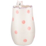 Sass & Belle Bela vaza iz dolomita (višina 18 cm) Peeking Cat – u