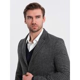 Ombre Men's jacquard jacket in delicate check - black | ePonuda.com