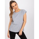 BASIC Feel Good T-shirt-RV-TS-4833.44P-grey | Shoptok.si