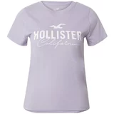 Hollister Majica svijetloljubičasta / bijela