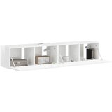 TV zidni ormar Zidne 2 pcs Sjajno bijelo 78,5 x 31 x 29,5 cm | shoptok.hr