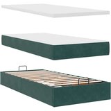 vidaXL okvir kreveta s madraca tamnozeleni 80x200cm baršunasti | shoptok.hr
