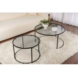 Hanah home Klupski stoli Sarin (Crna/Siva) | shoptok.hr