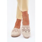 Boto Lace Women's Beige Espadrilles Adelira | shoptok.hr