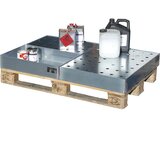 eurokraft pro Paletna kadica iz nerjavnega jekla, za majhne posode, 40 l, DxŠxV 800 x 600 x 120 mm | Shoptok.si
