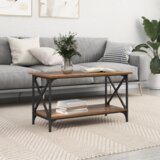 vidaXL Kava Stol Staro drvo 80 x 45 x 45.5 cm Konstruirano drvo Cijene