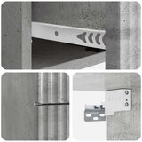  Stenski nočni omarici Betonsko siva 33 x 34,5 x 40 cm, (5000209472) | Shoptok.si