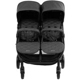 Kikka Boo kolica za blizance happy 2 dark grey, 0m+