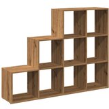  Pregrada/regal za knjige 3 razina hrast 137 5x29x103 5cm drveni | shoptok.hr
