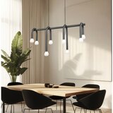  Luster na sajli DELORI 8xG9/28W/230V crni | Eponuda.com