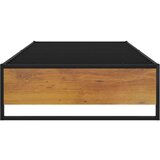  Posteljni okvir črn kovinski 100x200 cm, (20606505) | Shoptok.si