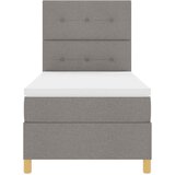  s opruga kutije Sivo-smeđa 90 x 190 cm tkanina | shoptok.hr