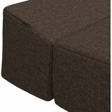 SOFA na razvlačenje Sivosmeđa 200 x 70 x 15 cm Tkanina | shoptok.hr