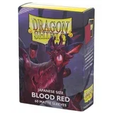 Dragon Shield 60 Japanese Size Sleeves - Blood Red Matte