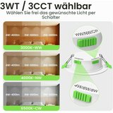 ALUSSO 10x LED vgradna svetilka 3CCT IP44 | Shoptok.si