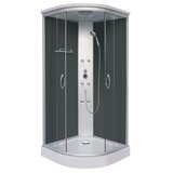 Sanotechnik kompletna tuš kabina TC07 (D x Š x V: 90 x 210 x 90 cm, Crno-srebrno-sive boje) | shoptok.hr