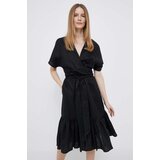 Polo Ralph Lauren Lanena obleka črna barva | Shoptok.si