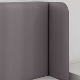  Uši uzglavlja 2 pcs Siva 40 x 16 x 5 cm Plywood i lažno kožno | shoptok.hr