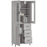  Visoka komoda siva sonome 69,5x34x180 cm od konstruiranog drva | shoptok.hr